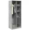 Image de vidaXL Garde-robe gris béton 80x50x200 cm bois d'ingénierie3307759