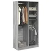 Image de vidaXL Garde-robe sonoma gris 100x50x200 cm bois d'ingénierie3307770