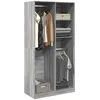 Image de vidaXL Vidaxl Garde-Robe Sonoma Gris 100x50x200 Cm Bois D'ingénierie