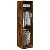 Image de vidaXL Garde-robe chêne fumé 50x50x200 cm bois d'ingénierie3307787