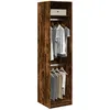 Image de vidaXL Vidaxl Garde-Robe Chêne Fumé 50x50x200 Cm Bois D'ingénierie