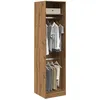 Image de vidaXL Vidaxl Garde-Robe Chêne Artisanal 50x50x200 Cm Bois D'ingénierie