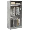 Image de vidaXL Garde-robe Gris béton 100x50x200 cm Aggloméré3307804