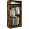 Image de vidaXL Vidaxl Garde-Robe Chêne Fumé 100x50x200 Cm Bois D'ingénierie