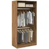 Image de vidaXL Vidaxl Garde-Robe Chêne Artisanal 100x50x200 Cm Bois D'ingénierie