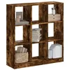Image de vidaXL Bibliothèque chêne fumé 102x32x108 cm bois d'ingénierie3307841