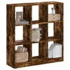 Image de vidaXL BibliothÃ¨que chÃªne fumÃ© 102x32x108 cm bois d'ingÃ©nierie
