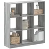 Image de vidaXL Bibliothèque sonoma gris 102x32x108 cm bois d'ingénierie3307842