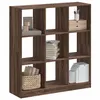 Image de vidaXL Bibliothèque chêne marron 102x32x108 cm bois d'ingénierie3307843