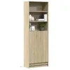 Image de vidaXL Buffet haut LED chêne sonoma 69x32,5x200 cm bois d'ingénierie3307907