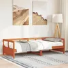 Image de vidaXL Lit de jour sans matelas cire marron 90x200 cm bois pin massif