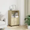 Image de vidaXL Armoire à roulettes chêne sonoma 55x40x91 cm bois d'ingénierie853184