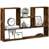 Image de vidaXL Vidaxl Étagère Murale Chêne Fumé 99x15x60 Cm Bois D'ingénierie