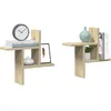 Image de vidaXL Vidaxl Étagères Murales 2pcs Chêne Sonoma 38x12x38cm Bois D'ingénierie