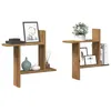 Image de vidaXL ÃtagÃ¨res murales 2 pcs chÃªne artisanal bois d'ingÃ©nierie