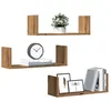 Image de vidaXL Étagères murales 3 pcs chêne artisanal bois d'ingénierie