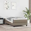 Image de vidaXL Matelas à ressorts ensachés pour enfants taupe 80x160 cm tissu4016539