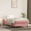 Image de vidaXL Matelas de lit à ressorts ensachés rose 100x220x20 cm velours4016611