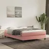 Image de vidaXL Matelas de lit à ressorts ensachés rose 140x220x20 cm velours4016623