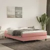 Image de vidaXL vidaXL Matelas de lit à ressorts ensachés rose 140x220x20 cm velours
