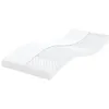 Image de vidaXL Matelas en mousse blanc 100x210 cm 7 zones duretÃ© 20 ILD