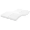 Image de vidaXL Matelas en mousse blanc 120x210 cm 7 zones duretÃ© 20 ILD