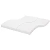 Image de vidaXL Matelas en mousse blanc 200x220 cm 7 zones duretÃ© 20 ILD