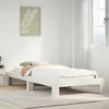 Image de vidaXL Cadre de lit sans matelas blanc 75x190 cm bois de pin massif