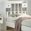 Image de vidaXL TÃªte de lit avec rangement blanc 75 cm bois massif de pin