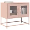 Image de vidaXL Meuble TV rose 68x39x60,5 cm acier laminé à froid853333
