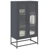 Image de vidaXL Buffet haut anthracite 68x39x123 cm acier853358