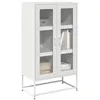 Image de vidaXL Buffet haut blanc 68x39x123 cm acier853361