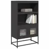 Image de vidaXL Buffet haut noir 68x39x123 cm acier853368