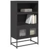Image de vidaXL Buffet haut noir 68x39x123 cm acier