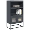 Image de vidaXL Buffet haut anthracite 68x39x123 cm acier