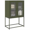 Image de vidaXL Buffet haut vert olive 68x39x107 cm acier853378