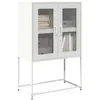Image de vidaXL Buffet haut blanc 68x39x107 cm acier853379