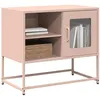 Image de vidaXL Meuble TV rose 68x39x60,5 cm acier853387