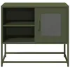 Image de Vidaxl Meuble Tv Vert Olive 68x39x60,5 Cm Acier