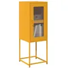 Image de vidaXL Buffet jaune moutarde 36x39x107 cm acier laminé à froid853401