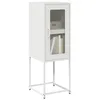 Image de vidaXL Buffet blanc 36x39x107 cm acier laminÃ© Ã  froid