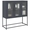 Image de vidaXL Buffet anthracite 100,5x39x107 cm acier laminé à froid853406