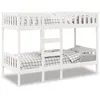 Image de vidaXL Lit superposÃ© Blanc 90x190 cm Bois de pin massif