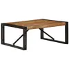 Image de vidaXL Table basse multicolore 80x80x35 cm bois de rÃ©cupÃ©ration massif