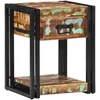 Image de vidaXL Table De Chevet Vidaxl 40x35x50 Cm En Bois Massif De Récupération