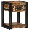 Image de 2 Armoires De Chevet Vidaxl 40x35x50 Cm En Bois Massif RÃ©cupÃ©rÃ©