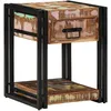 Image de vidaXL Table De Chevet Vidaxl 40x40x50 Cm En Bois Massif Récupéré