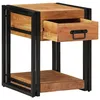 Image de Tables De Nuit Vidaxl 2 Pcs 40x40x50 Cm En Bois D'acacia