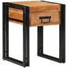 Image de vidaXL Table D'appoint Vidaxl 40x40x50 Cm En Bois D'acacia