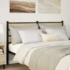 Image de vidaXL TÃªte de lit chÃªne sonoma 140 cm fer et bois d?ingÃ©nierie